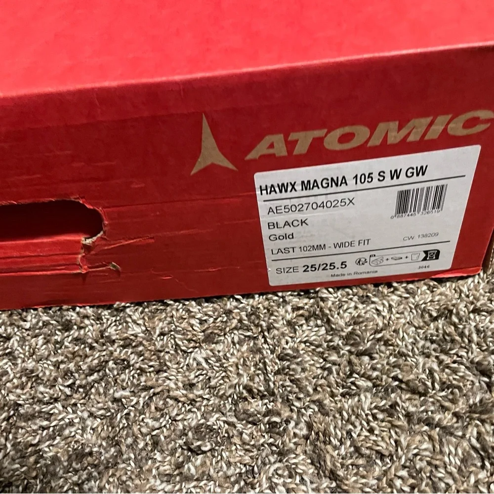 BRAND NEW ATOMIC HAWX MAGNA 105 S W GW BLACK SKI BOOTS, 102 MM WIDE FIT - Picture 5 of 6